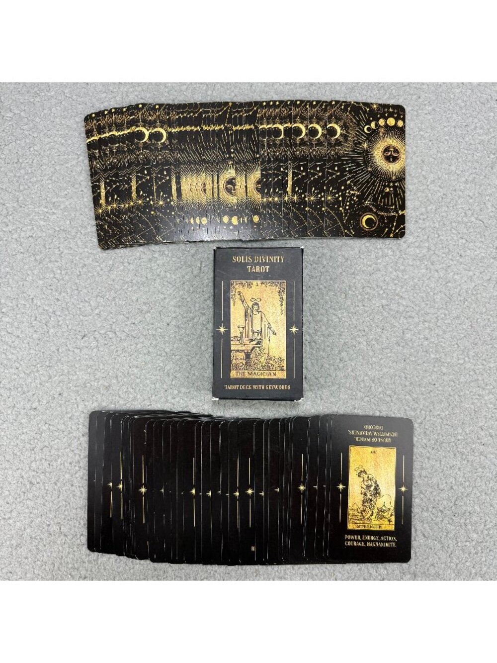 Solis Divinity Tarot Cards With Keywords 78 Card Deck Game - No Guidebook